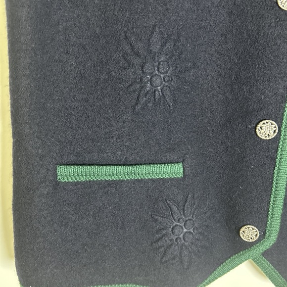 Sigi Scheiber Navy Blue Wool Snowflake Sweats Vest Women's Sz 38/10 Austria‎ - Picture 6 of 15